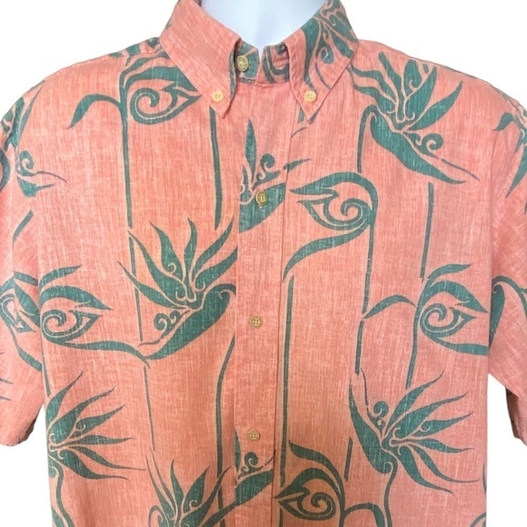 VTG REYN SPOONER Alfred Shaheen Aloha Hawaiian Floral Shirt Men L Lar… - Picture 2 of 6